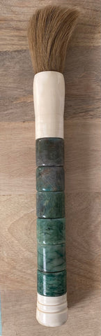 Large Emerald Green Calligraphy Brush