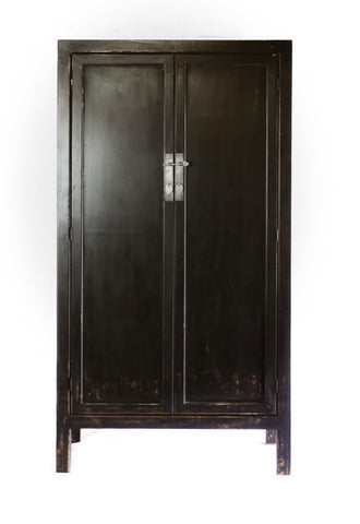 Tall Black Cabinet